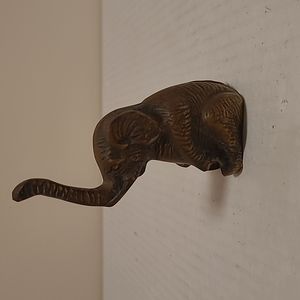 Solid Brass Elephant Paperweight